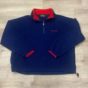 Vintage 90s Timberland USA
Polartec Fleece Quarter Zip Pullover XL